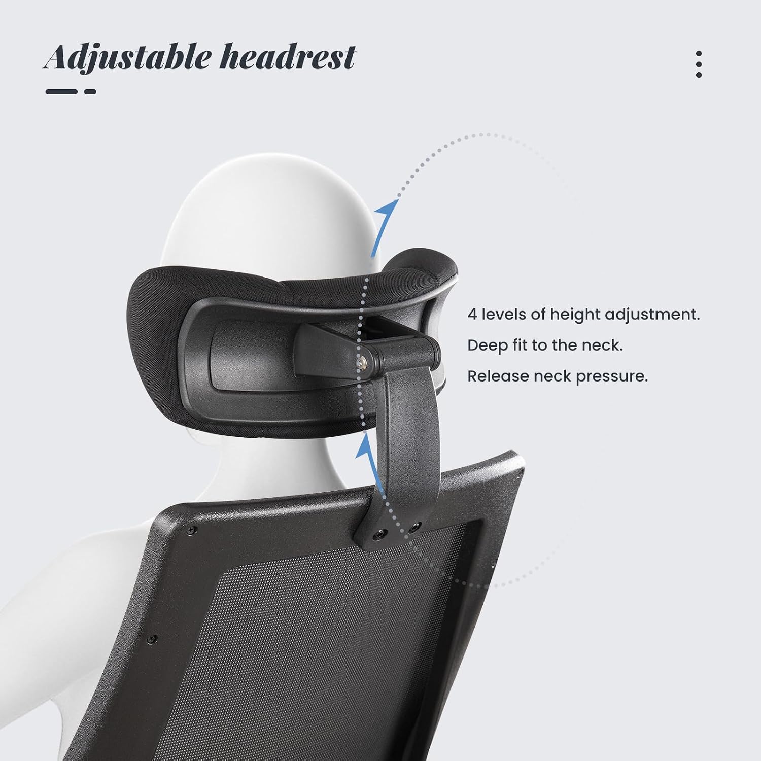 400lbs Ergonomic Drafting Tall Office Chair for Adjustable Standing Desk with Flip-Up Arms, Headrest (with Footring, Black)
