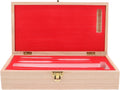 Hydrometer Storage Box: Wooden Distiller Hydrometer Protective Case with Foam Insert - Secure Organizer for Alcoholmeters & Brewing Test Equipment