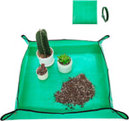 FANTIAN Potting Mat for Indoor Plant Transplanting, 29.5" X29.5" Waterproof Repotting Mat, Foldable Soil Change Mat Gardening Planting Mat - Gifts for Plant Lovers
