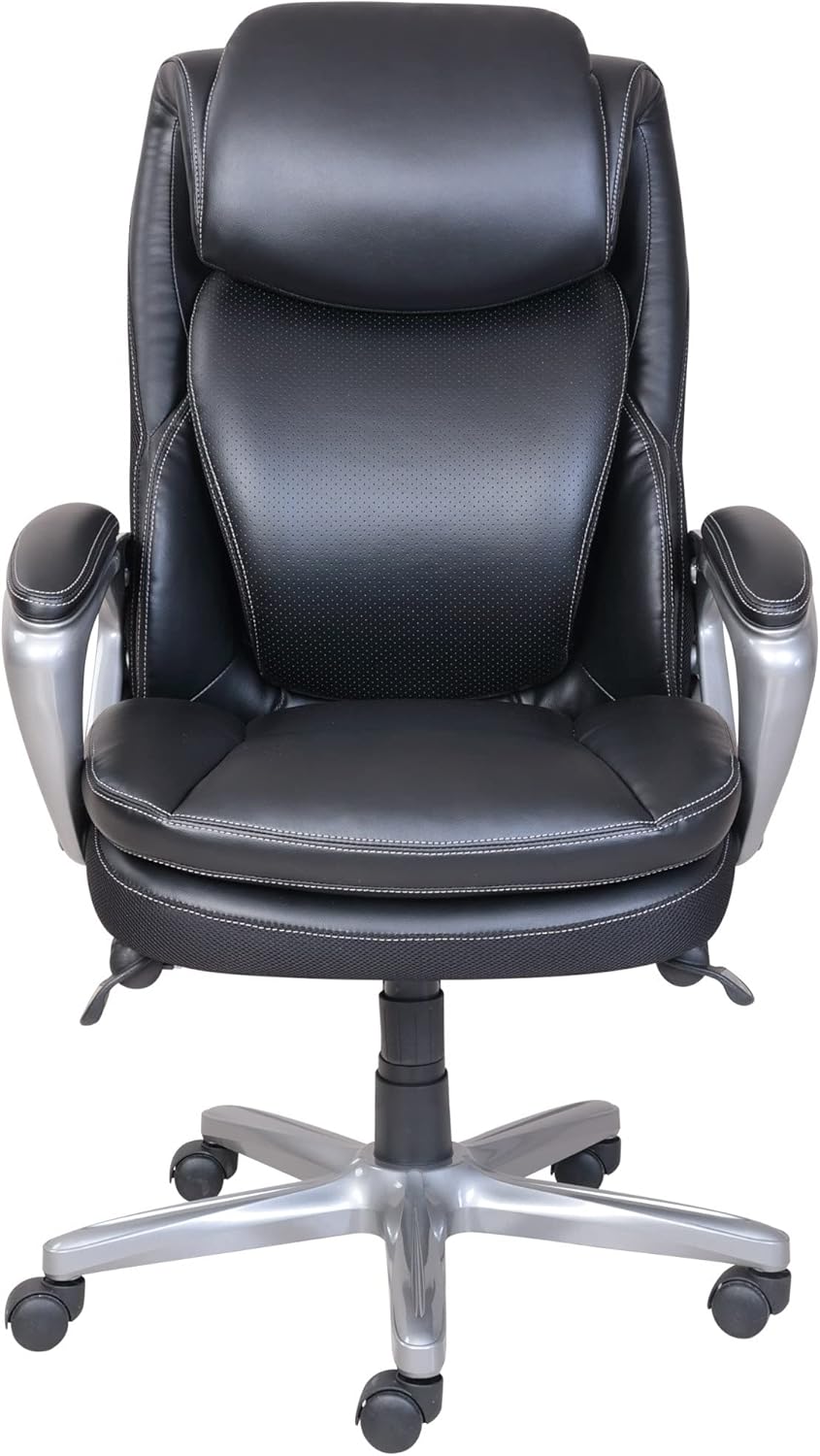 Serta® Smart Layers™ AIR Arlington Executive Chair, Black/Pewter