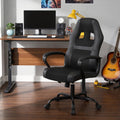 FDW Gaming Chair, Ergonomic Office Chair with Lumbar Support, Height Adjustable Swivel Computer Seat, Breathable Mesh High Back Racing Design for Adults, Ideal for Home Office, Work and Study，Black
