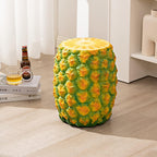 Simulated Food Resin Stool, Soft Retro Decorative Low Shoe Changing Stool for Daily Use, Multifunctional Footstool for Girls (Fruit)