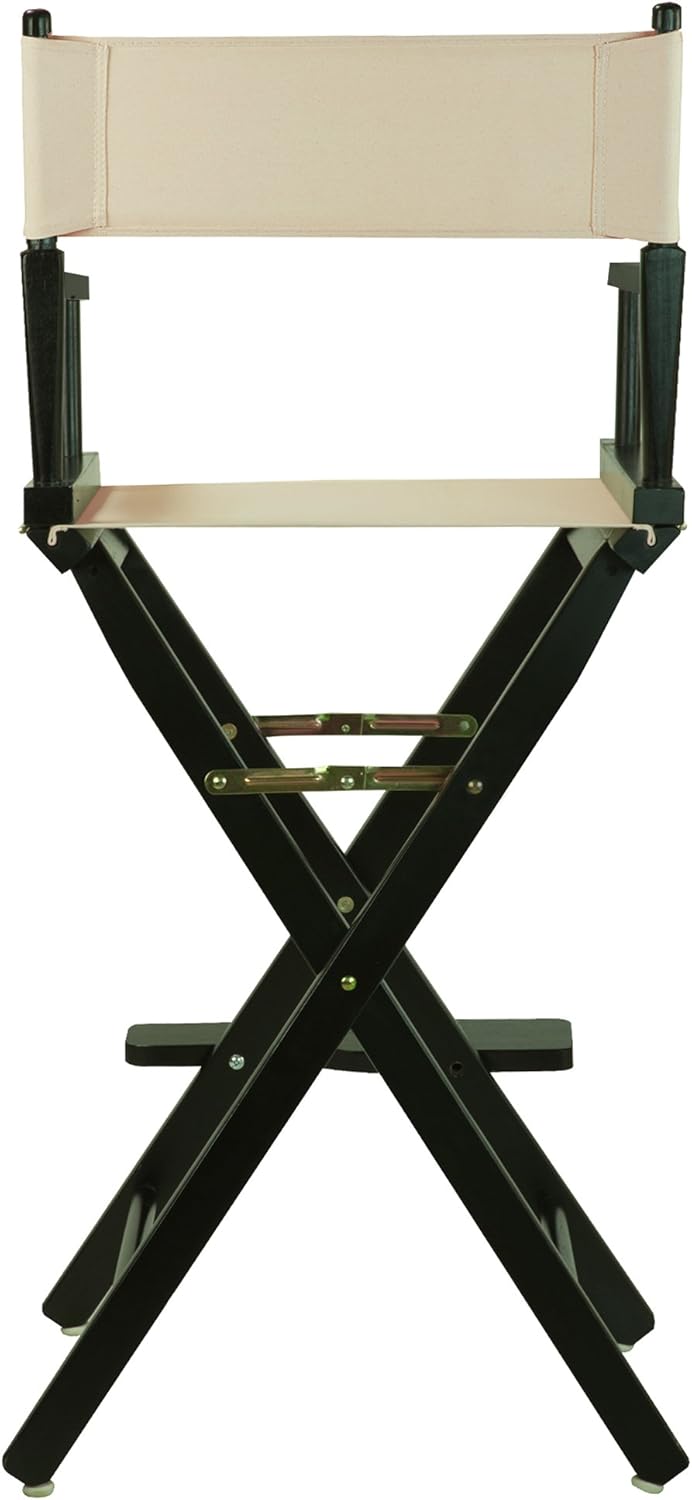 Casual Home 30" Director's Chair Black Frame-with Wheat Canvas, Bar Height