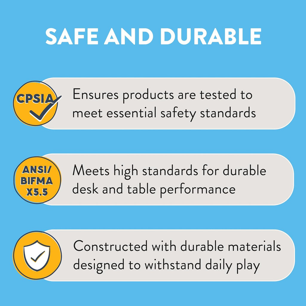 Back2School Express Wooden Activity Table, Kids Furniture, Natural