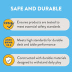 Back2School Express Wooden Activity Table, Kids Furniture, Natural