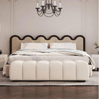 Modern Fabric Bed end Bench Long Bedroom Dressing Room Sofa Entryway(Medium)