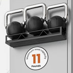 Mystozer 16.9 Inch Wide Large Capacity Magnetic Spice Rack for Refrigerator,6 Pack Metal Fridge Shelf Spice Rack Organizer Refrigerator Organizer Kitchen Spice Organizer Spice Storage(Black)