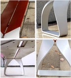 Garden Modern Outdoor Park Benches, Stainless Steel Garden Benches, Outdoor Furniture Lawn, Courtyard, Terrace Leisure Chairs Seat(XL)