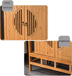 Personal Altar Table,Buddha Niche Buddhist Altars Cabinet with Drawer,Meditation Table with Storage(Light Color,L39IN)