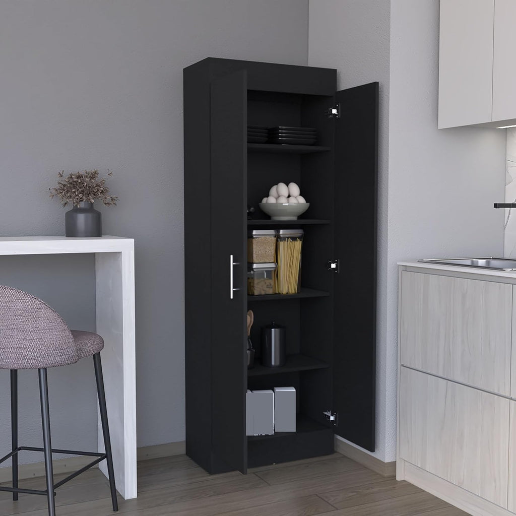 Modern Pantry Storage Cabinet, Tall Cupboard with 2 Doors, for Entryway Hallway Closet,for Kitchen Home