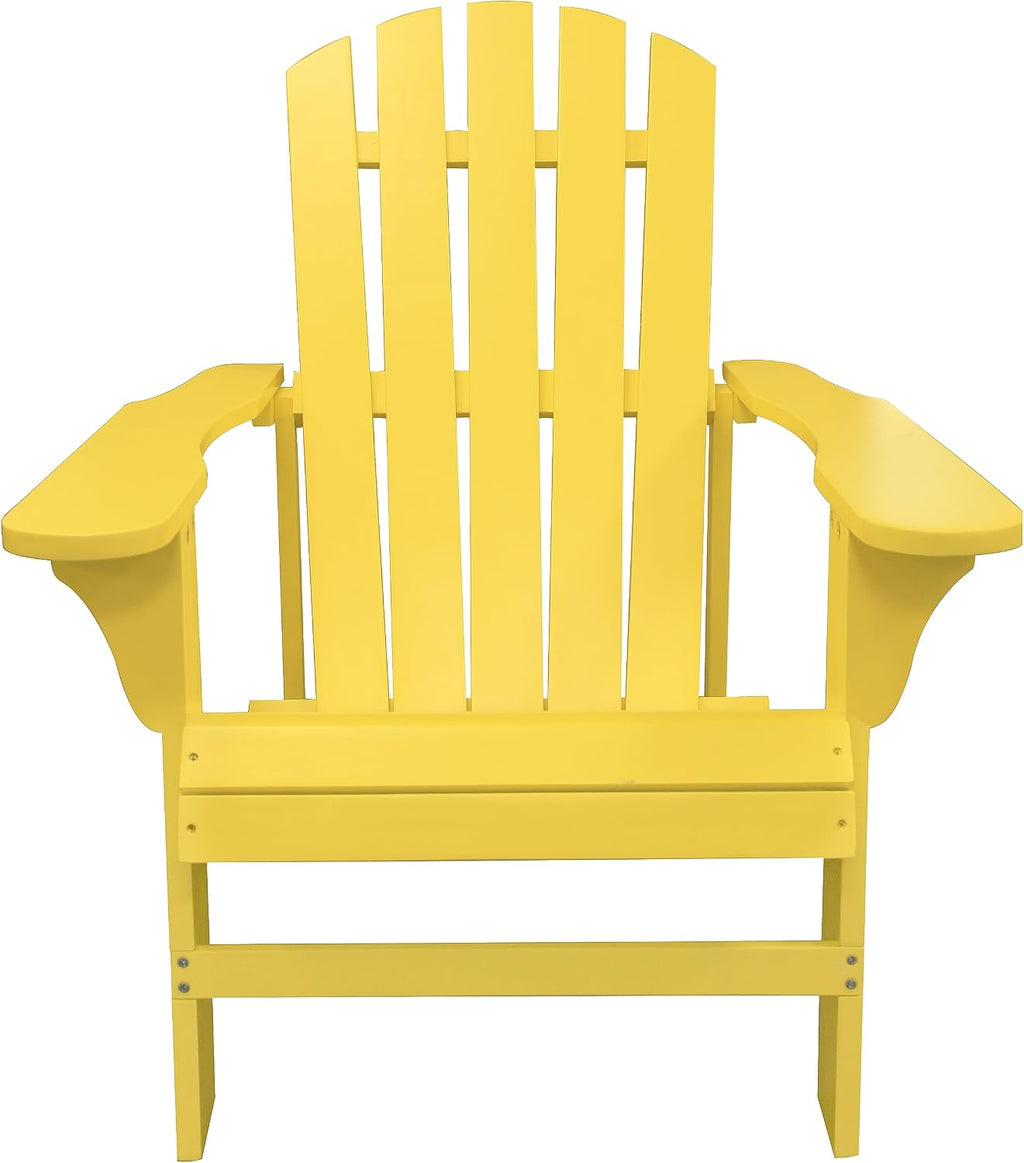 Leigh Country TX 38998 Adult Adirondack Chair - Yellow