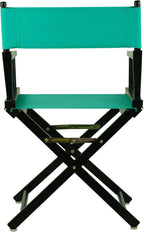 Casual Home 18" Director's Chair Black Frame with Teal Canvas