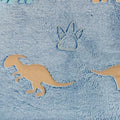 Toddler Couch Cover, Glow in The Dark Toddler Fold Out Couch Cover, Baby Modular Couch Cover, Convertible Baby Fold Out Play Foam and Floor Cushion Cover for Nursery Playroom, Blue+Dinosaur