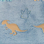 Toddler Couch Cover, Glow in The Dark Toddler Fold Out Couch Cover, Baby Modular Couch Cover, Convertible Baby Fold Out Play Foam and Floor Cushion Cover for Nursery Playroom, Blue+Dinosaur