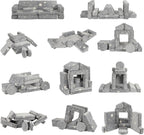 Kids Couch Sofa 12 Pcs Modular Star Glow in The Dark, Convertible Fold Out Foam Couch for Boys and Girls, Playroom Bedroom Furniture, Grey
