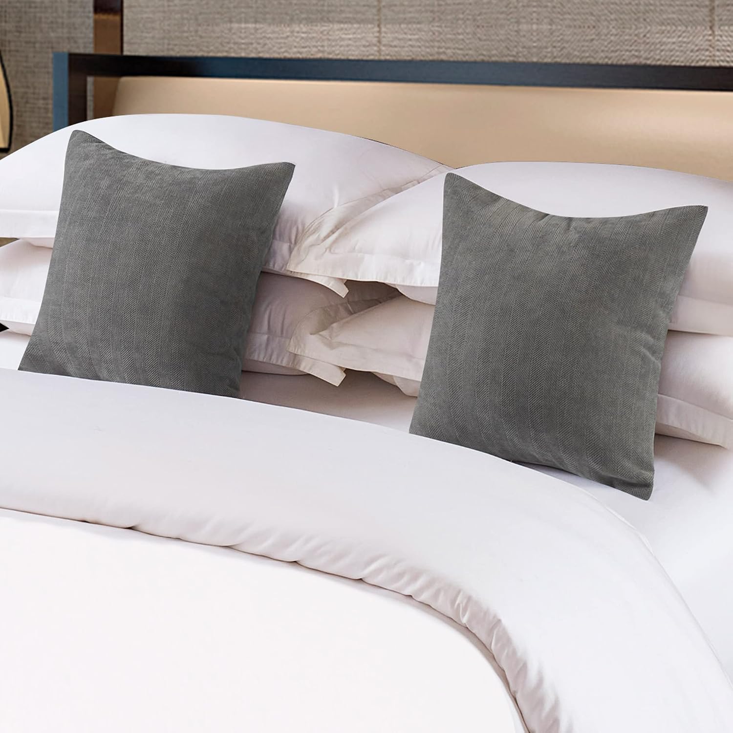 OSVINO Solid Bed Runner Textured Chenille Bed End Scarf Decorative Bedding Protection for Hotel Bedroom Wedding Room