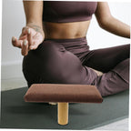 Cushioned Bench and Stool Wooden Portable Stool Chair for Zen Practice with Cushion Small Size Under 150cm Height