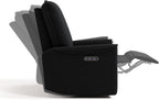 Storkcraft Santos Deluxe Power Recliner Swivel Glider, Premium Electronic Nursery Rocking Chair, Oeko-TEX 100 Certified, Includes Dual-USB Charging Port with USB-A & USB-C – (Black Boucle)