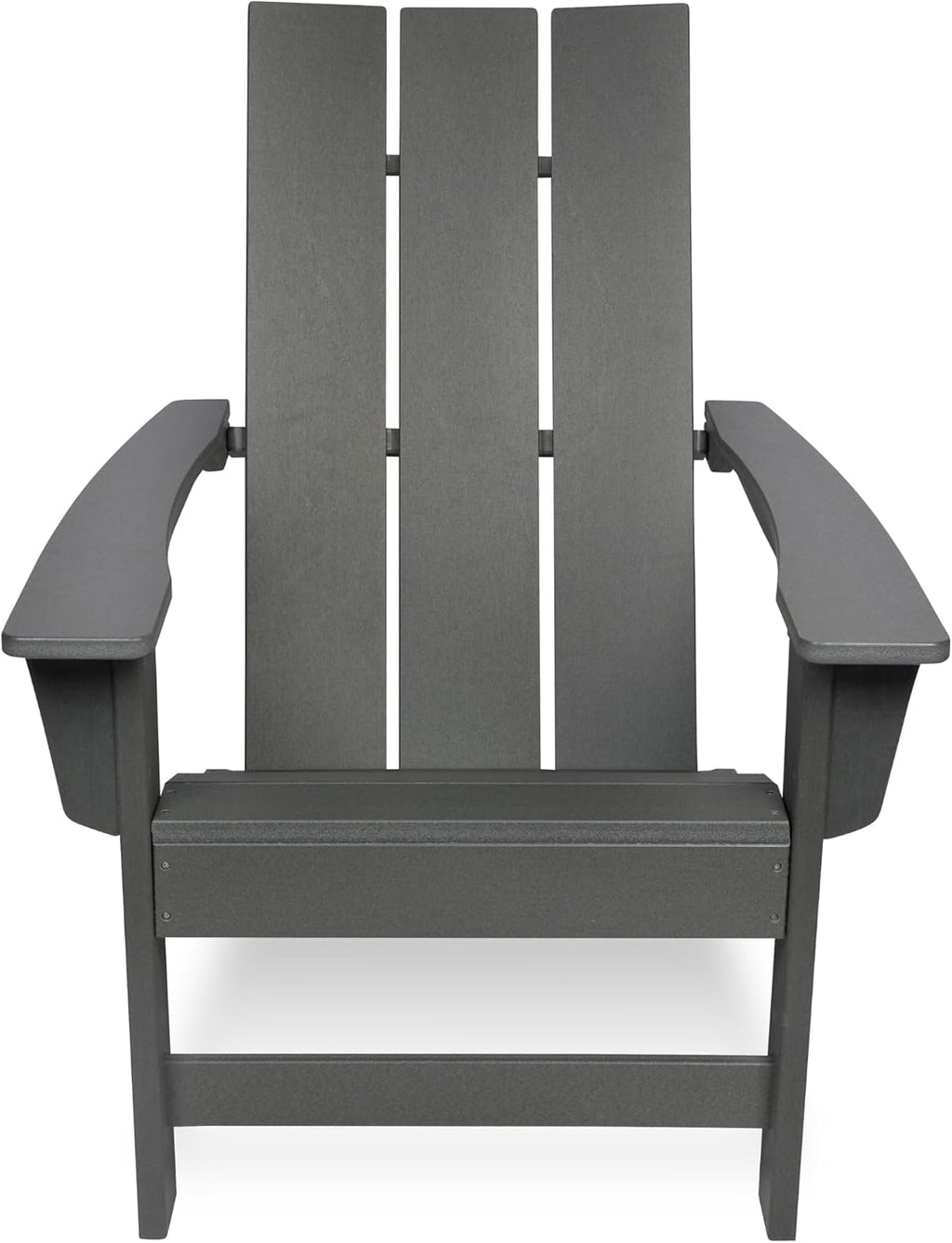 Shine Company Coastal Modern All-Weather Adirondack Chair, Gray
