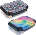 ZIPIT: Pencil Box Bundle: Rainbow & Butterflies - Recycled Plastic Cases, Large Capacity Storage Organizers, School Supplies-Stationary, Kid-Girl-Boy