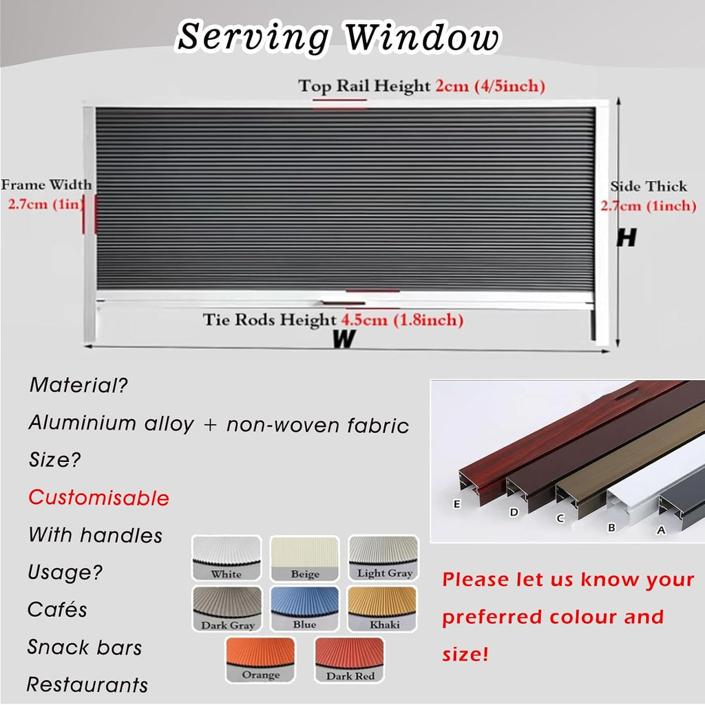 Honeycomb Foldable Panels, Small Folding Door Window with Black Aluminu for Kitchen, Dining Room, and Wall Cupboards - Space-Saving Design