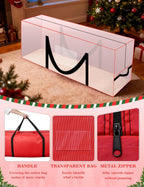 Christmas Tree Storage Bag – Fits Up to 7.5 Ft Xmas Tree, 600D Oxford Fabric, Waterproof & Tear-Resistant Material with Reinforced Handles and Zippers & Card Slot, Protects from Dust & Moisture