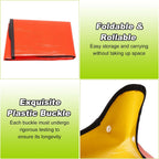 HARFINGTON Repotting Mat 19.7" x 19.7" PE Cloth Waterproof Plant Repotting Mat Foldable Portable Gardening Potting Tray with Plastic Buckle for Indoor Plant Change Soil Watering, Yellow