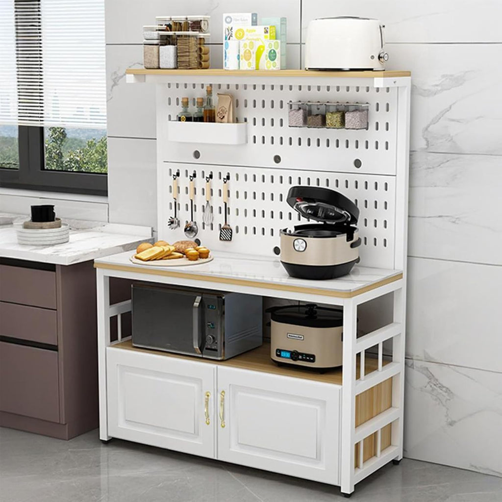 Kitchen Pantry Storage Cabinet with Drawer, Farmhouse Tall Food Large Wood Pantry Storage Furniture, for Kitchen, Bedroom, Dining Room, Office(140x70x40cm/55.1x27.6x15.7in)