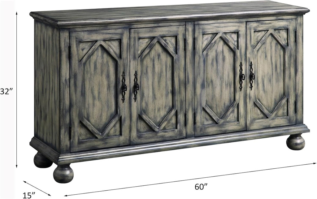 Rustic Console Cabinet witn Drawers, Storage Pantry Sideboard Locker for Living Room Hallway,for Kitchen Home