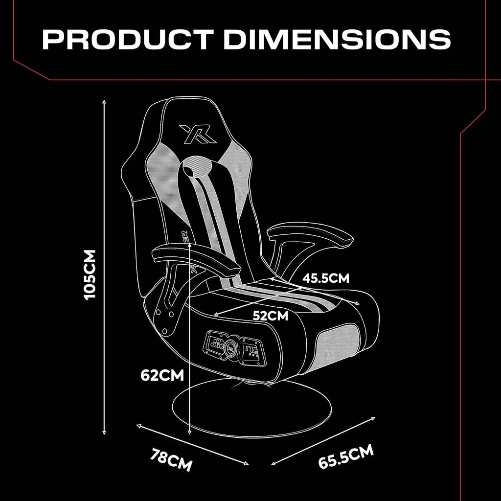 Torque 2.1 Audio Console Gaming Chair - Black / Red