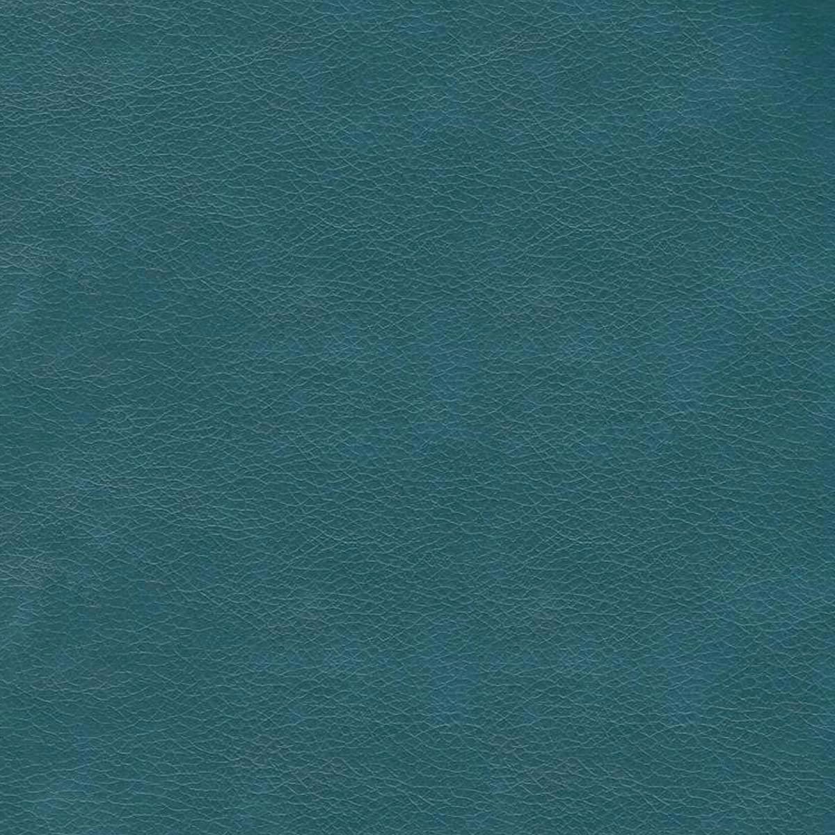 HomePop Round Leatherette Storage Ottoman with Lid, Teal