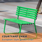 Garden Bench Outdoor Benches Benches for Outside Rich Color Uniform Paint Film Strong Weather Resistance Comfortable Sitting no Fatigue Even After Long Sitting(Green,150cm/59in)