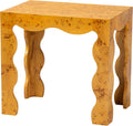 Bali & pari Huxley Modern and Contemporary Real Burl Wood End Table