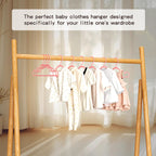 100 Pack Baby Plastic Hangers,12.83" Ultra-Thin,Non-Slip Hangers for Children. Ideal for Closets and Nurseries.Designed for Newborns and Children's Clothing,Including Trousers,Coat,Dresses.(Pink)