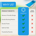 ODOXIA Kids Sensory Rocking Chair | Sensory Floor Rocker | Kids Rocking Chair | Special Needs Child | Calm Down Autism Equipment, Ages Toddler, Teeter, Totter | Playground Equipment | Seesaw Rocker