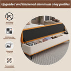 Modern Bedroom Bench with Storage Space, Hallway Seat Chest with Shoe Rack, Ultra-Narrow Gap — Slim Entryway, Living Room, and Shoe-Changing(B,80 * 35 * 45cm/31.5 * 13.8 * 17.7in)