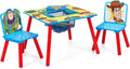 Delta Children Toy Story Kids Table and 2 Chair Set with Storage, Blue | Greenguard Gold Certified, Kids Table & Chair Set for Toddlers & Children for Arts/Crafts, Snack Time, Durable Activity Table