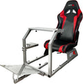 GTR Simulator GTA Model Racing Cockpit – Foldable Steel Frame with Adjustable Wheel & Pedal Mounts | Entry-Level Sim Rig for PC & Console | Fits Logitech, Fanatec, Thrustmaster