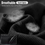 Big and Tall Gaming Chair Fabric with Pocket Spring Cushion, High Back Heavy Duty Gaming Chairs for Adults with Massage Lumbar Support, Ergonomic Computer Chair with Footrest for 400LBS Black