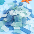 Patelai 48 oz Cobalt Blue Sea Glass Bulk Tumbled Crushed Vase Filler Frosted Seaglass Pieces for Beach Wedding Party Decor Home Decor Aquarium Ornament DIY Craft Supplies(48 oz)