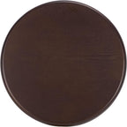 SAFAVIEH Home Collection – Ohana Dark Brown Accent Table, Sculptural Round Side Table, Modern Pedestal Design (ACC2327A)