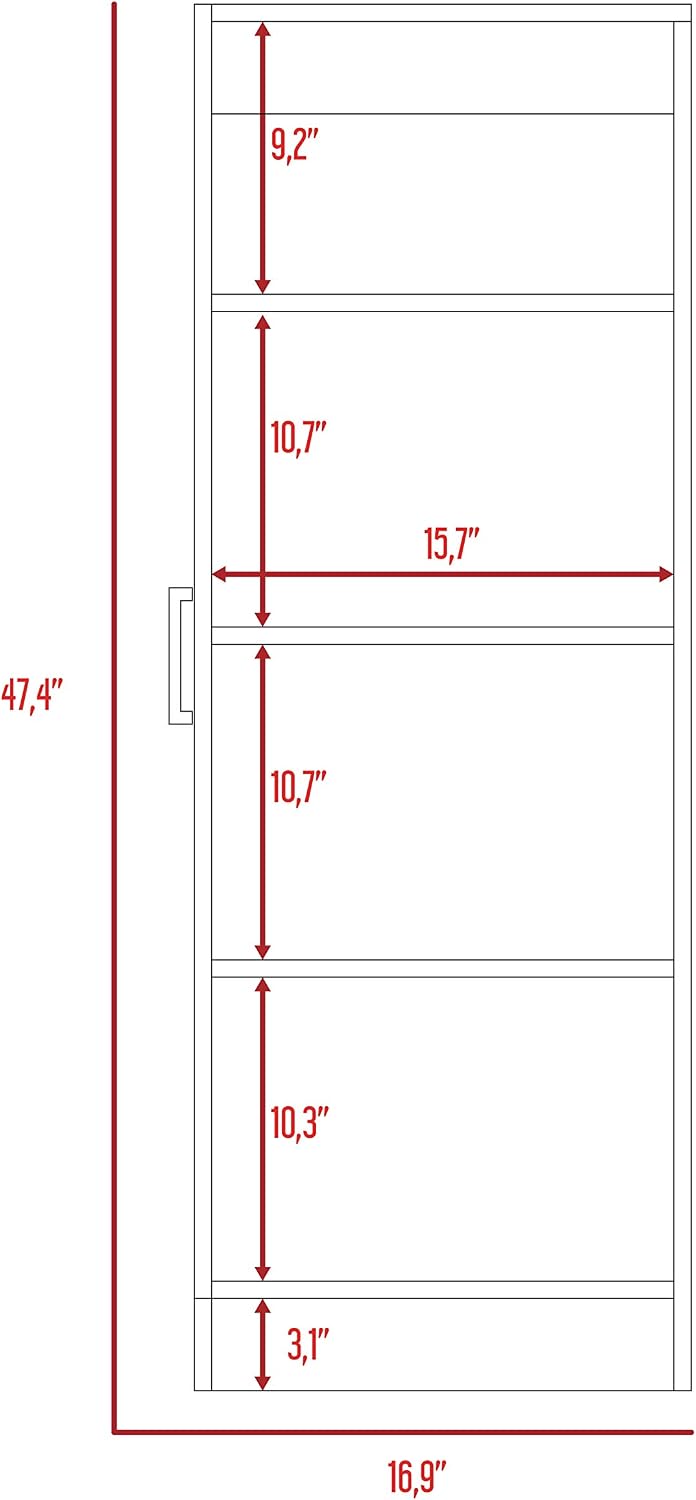 Richmond Rectangle Pantry Cabinet White