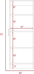 Richmond Rectangle Pantry Cabinet White