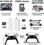 2026 New Retro Game Console: Features 128GB of Built-in Storage, Comes pre-Loaded with Over 20,000 Classic Retro Games, Supports 4K HDMI TV Output, and is a Plug-and-Play Portable Retro Gaming System