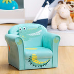 Costzon Kids Couch, Children's Sofa Armrest Chair with Pattern, Toddler Furniture w/Sturdy Wood Construction, Preschool, Lightweight Kids Couch Sofa Chair for Boys & Girls Gifts, Crocodile