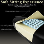 Gaming Chair, High Back Computer Chair with Pocketed Spring Cushion and Footrest, Height Adjustable Game Chair with Headrest and Lumbar Support
