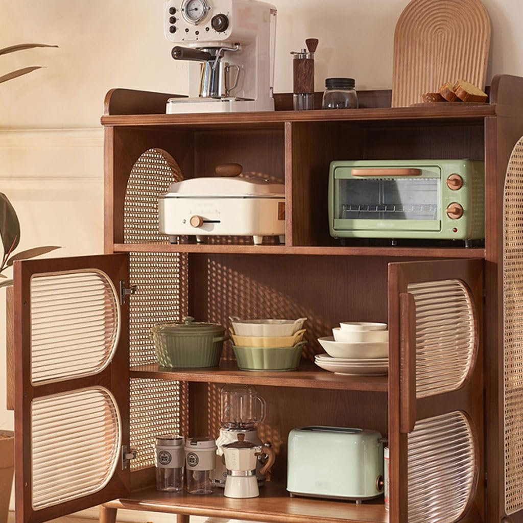 Entryway Cabinet Dining Room Sideboard Living Room Home Kitchen with Door Storage Cabinet Entrance Cabinet Double Door Tea Cabinet Sideboard Storage Cabinet