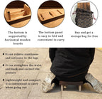 Foldable and Portable Meditation Bench - Seiza Stool, Suitable for Mindfulness Practice, Prayer, Yoga and Travel. Multiple uses: Step Stool, Decorative Shelf, Lightweight, eco-Friendly