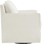 KISLOT Swivel Accent Chair with Ottoman, Rocking Recliner 360 Degree Swivel Armchair Machine-Washable Cover for Nursery Living Room Bedroom