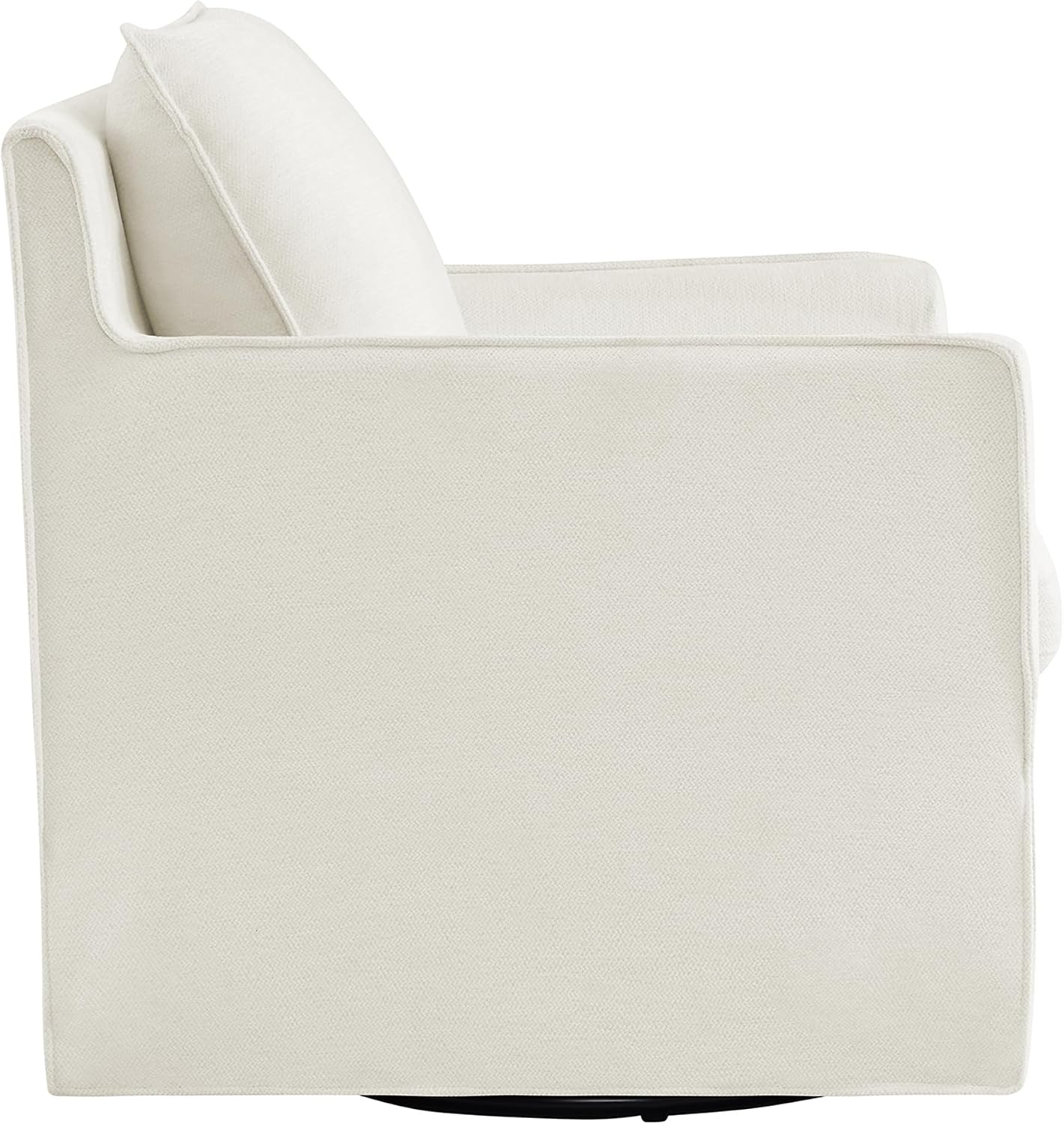 KISLOT Swivel Accent Chair with Ottoman, Rocking Recliner 360 Degree Swivel Armchair Machine-Washable Cover for Nursery Living Room Bedroom